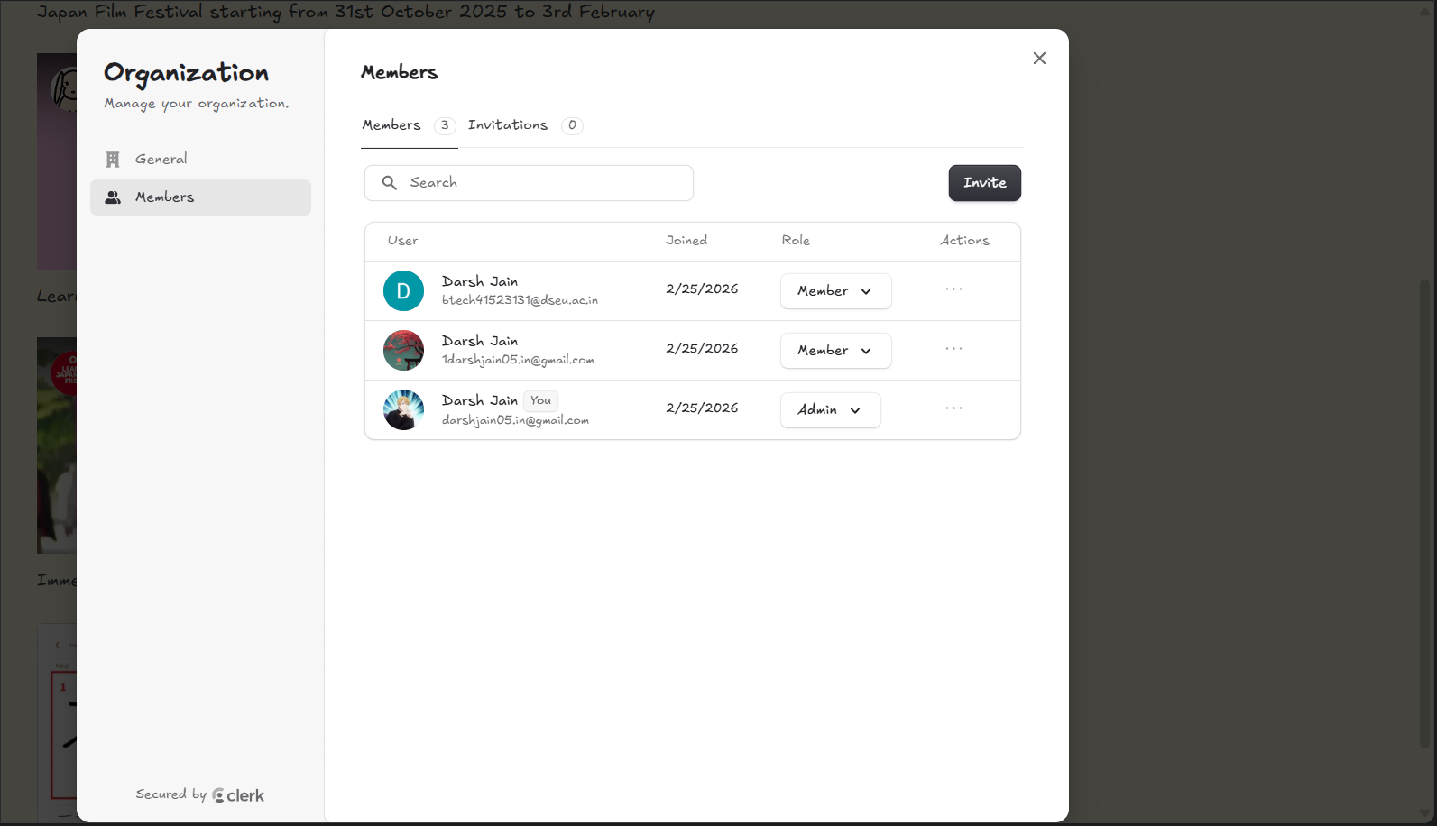 Webpage generation screenshot